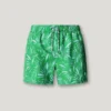 Swim Shorts with Leaf Print