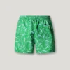 Swim Shorts with Leaf Print