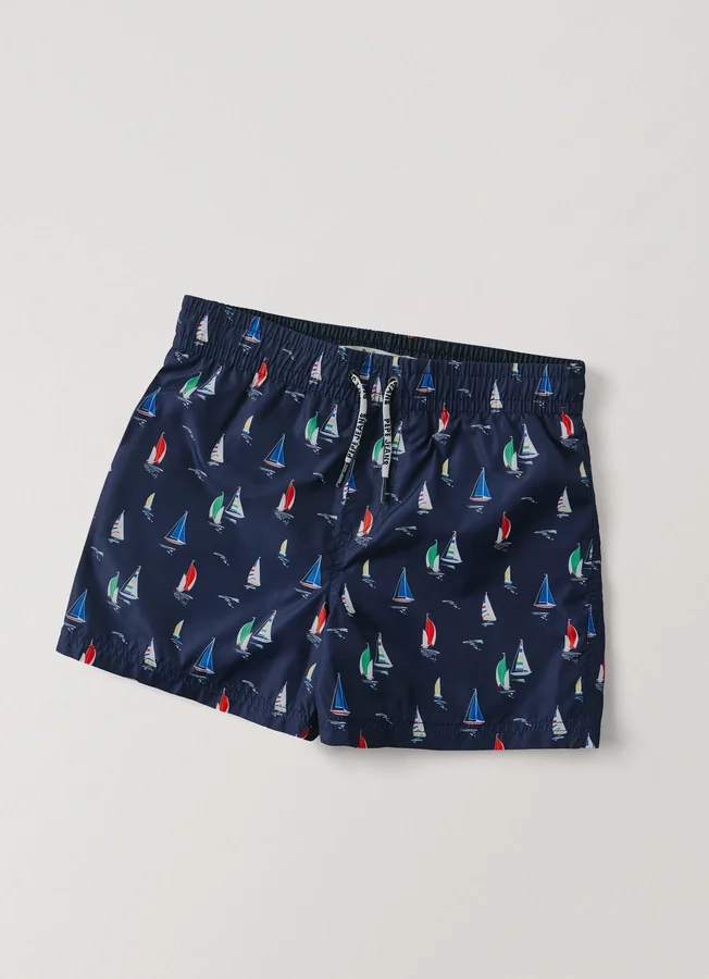 Swim Shorts with Sailboats Swim Shorts with Sailboats
