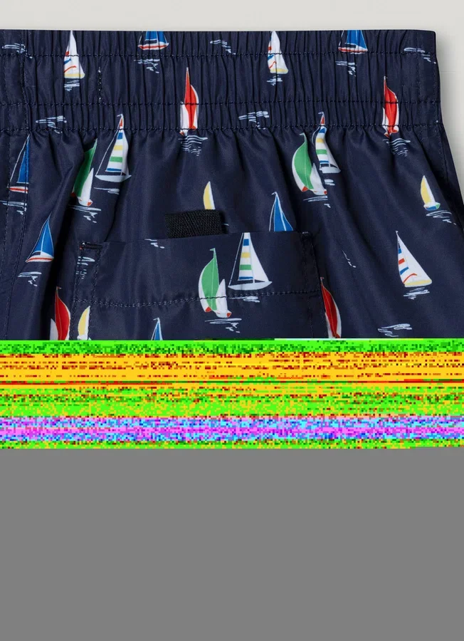 Swim Shorts with Sailboats Swim Shorts with Sailboats