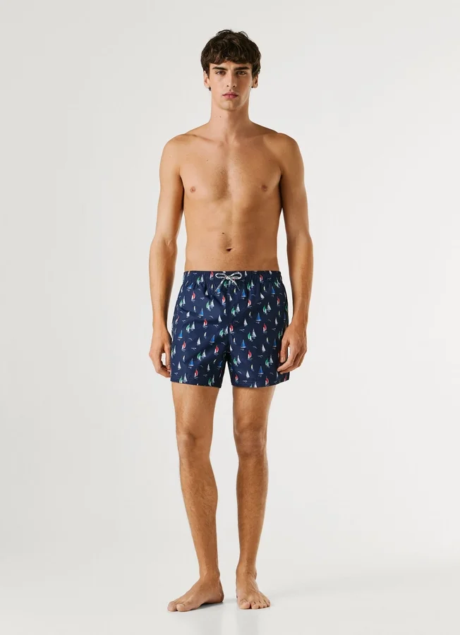 Swim Shorts with Sailboats Swim Shorts with Sailboats