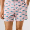 Swim Shorts with Shark Print
