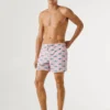 Swim Shorts with Shark Print