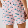Swim Shorts with Shark Print