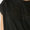 T-Shirt with Openwork Floral Details