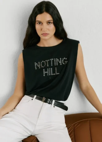 T-Shirt with Stud Detail