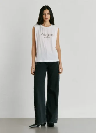 T-Shirt with Stud Detail