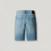 Taper Fit Denim Bermuda Shorts