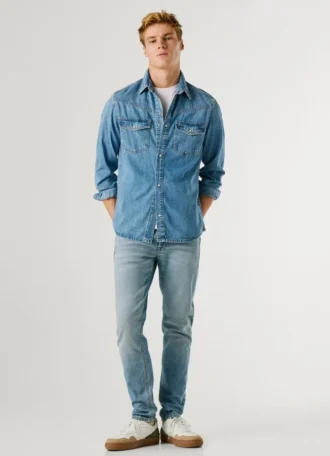 Taper Fit Mid-Rise Jeans – Spike