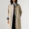 Trench Coat with Shirt Collar