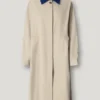 Trench Coat with Shirt Collar