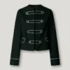 Twill Jacket with Mao Collar
