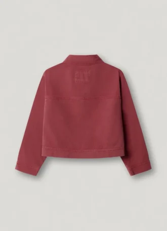 V-Neck Garment Dyed Jacket