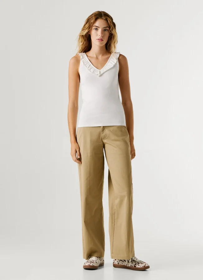 V-Neck Ribbed Top V-Neck Ribbed Top