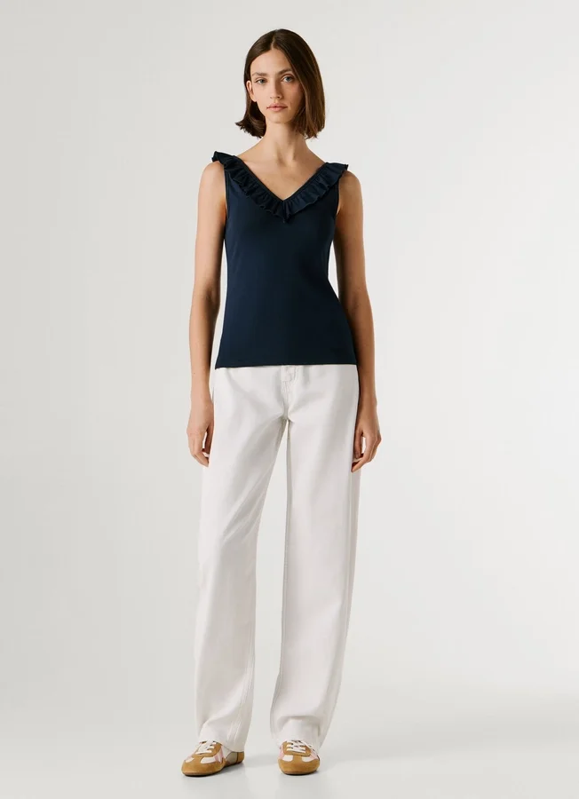 V-Neck Ribbed Top V-Neck Ribbed Top