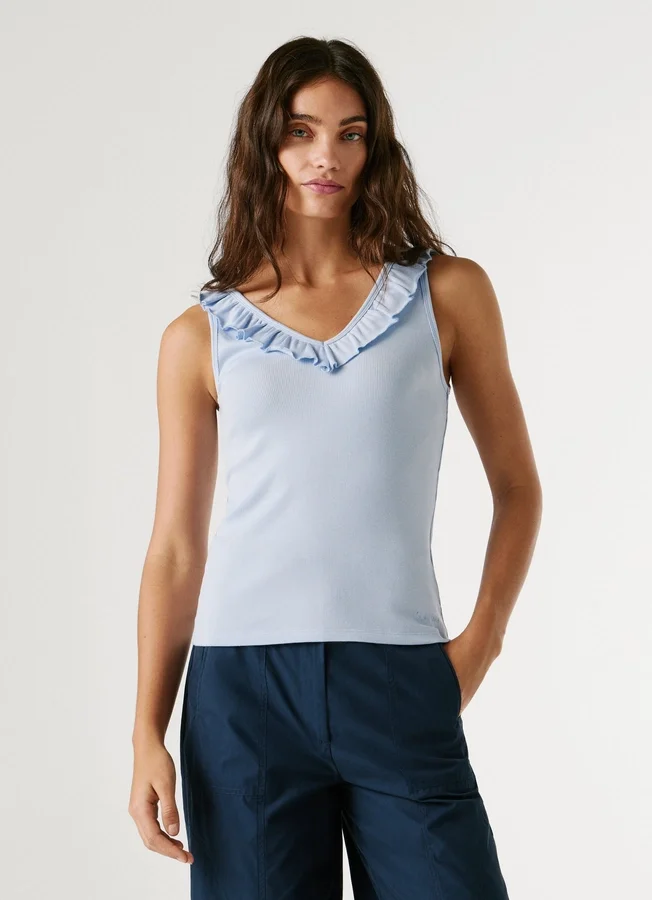 V-Neck Ribbed Top V-Neck Ribbed Top