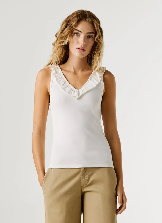 V-Neck Ribbed Top V-Neck Ribbed Top