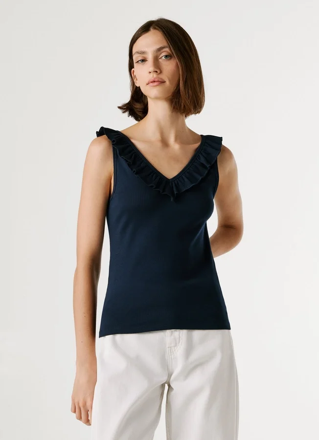 V-Neck Ribbed Top V-Neck Ribbed Top