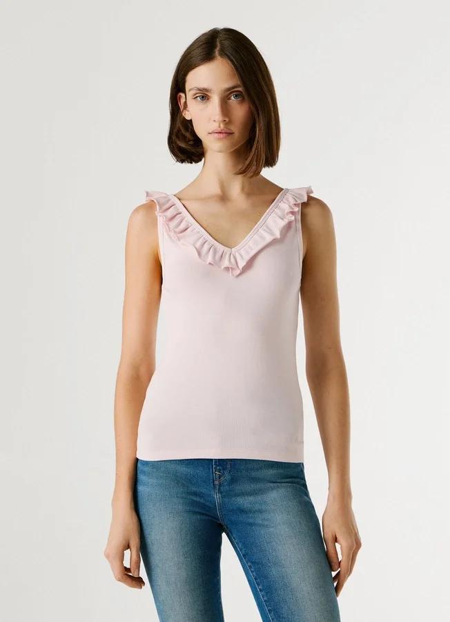 V-Neck Ribbed Top V-Neck Ribbed Top