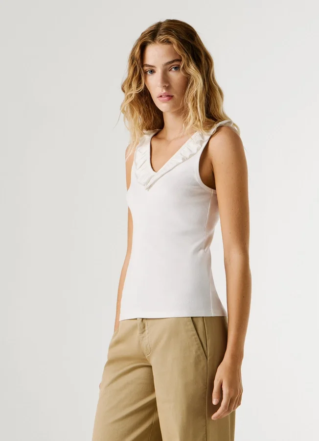 V-Neck Ribbed Top V-Neck Ribbed Top