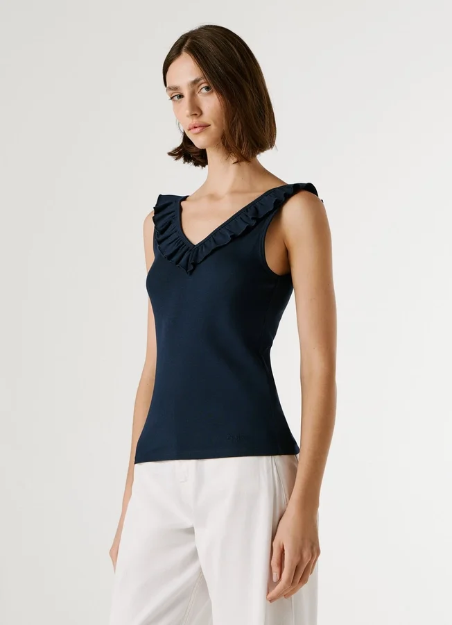 V-Neck Ribbed Top V-Neck Ribbed Top