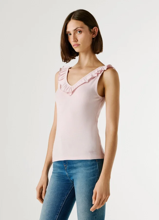 V-Neck Ribbed Top V-Neck Ribbed Top