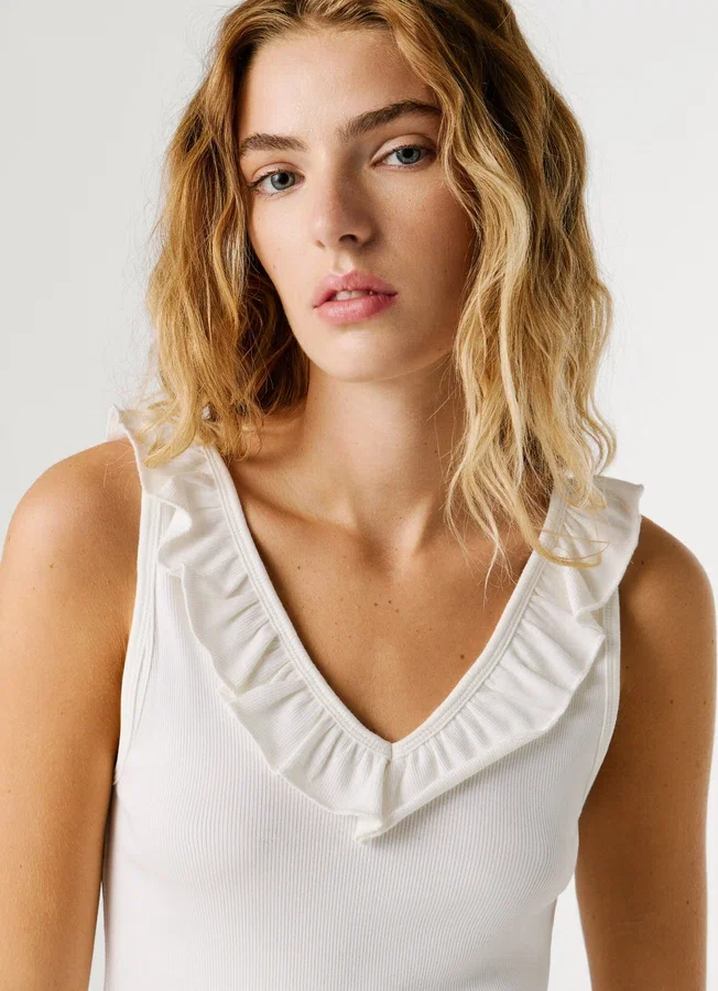 V-Neck Ribbed Top V-Neck Ribbed Top