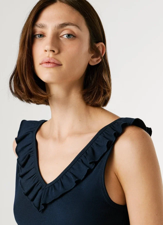 V-Neck Ribbed Top V-Neck Ribbed Top