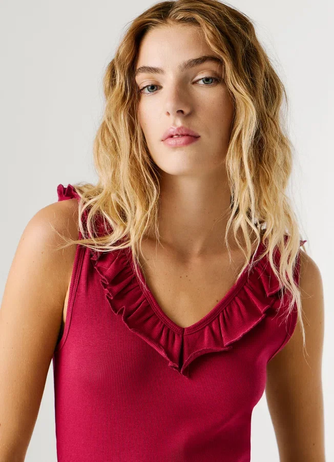 V-Neck Ribbed Top V-Neck Ribbed Top