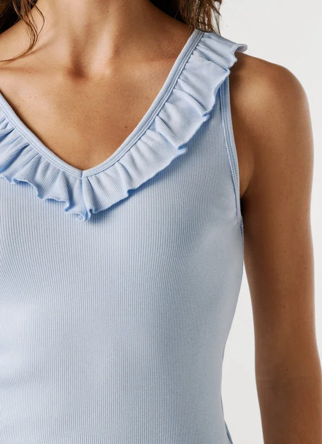 V-Neck Ribbed Top V-Neck Ribbed Top