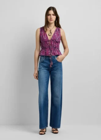 V-Neck Sleeveless Top