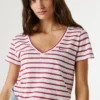V-Neck Striped T-Shirt