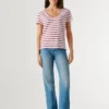V-Neck Striped T-Shirt