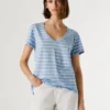 V-Neck Striped T-Shirt
