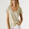 V-Neck Striped T-Shirt