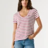 V-Neck Striped T-Shirt