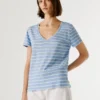 V-Neck Striped T-Shirt
