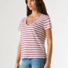 V-Neck Striped T-Shirt