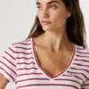 V-Neck Striped T-Shirt