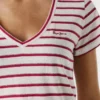 V-Neck Striped T-Shirt