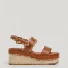 Wedge Sandals with Buckle Closure