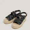 Wedge Sandals with Buckle Closure