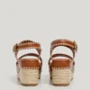 Wedge Sandals with Buckle Closure