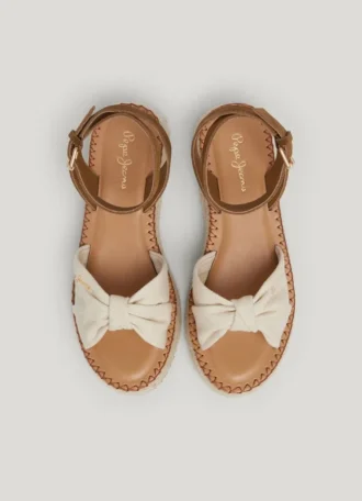 Wedge Sandals with Cross Straps