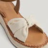 Wedge Sandals with Cross Straps