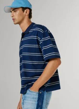 Wide Fit Striped Polo Wide Fit Striped Polo