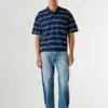 Wide Fit Striped Polo