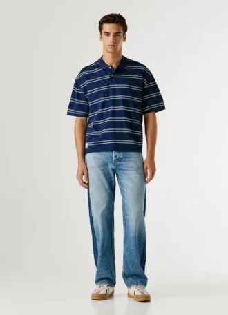 Wide Fit Striped Polo Wide Fit Striped Polo