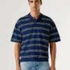 Wide Fit Striped Polo