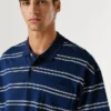 Wide Fit Striped Polo
